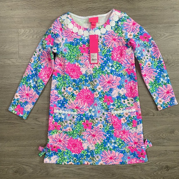 LITTLE‎ LILLY LONG SLEEVE MULTI LIL SOIREE ALL DAY Floral Dress for Kids - Picture 2 of 6